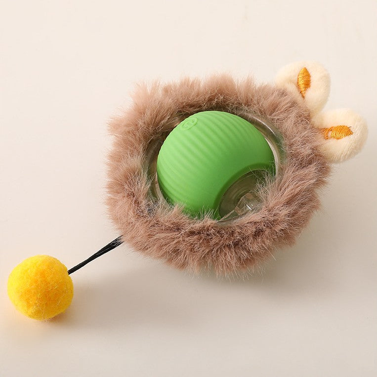 Balle interactive avec queue pour chien – Jeu actif et amusant